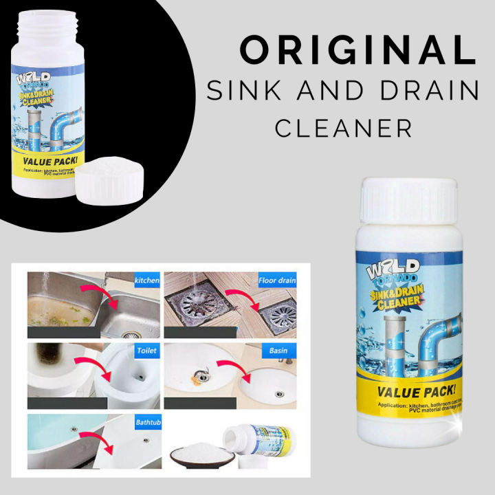 ORIGINAL!! WILD TORNADO POWERFUL SINK & DRAIN CLEANER HIGH EFFICIENCY