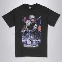 เสื้อยืดคุณภาพสูงผู้ชาย Robocop I ภาพยนตร์คลาสสิกภาพยนตร์แขนสั้น Graphic Tee