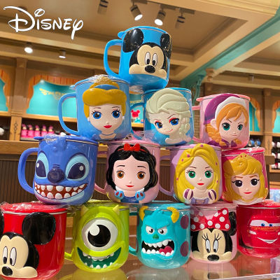Disneyถ้วยน้ำสำหรับเด็กเหล็กกล้าไร้สนิมสำหรับบ้านถ้วยมีฝาKids Frozen Car Olaf Mug