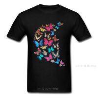 Same Way Erflies T-Shirt Print For Man T Shirt Black Tshirts Cotton Fabric Tops &amp; Tees Oversized Clothes Adult Top Quality