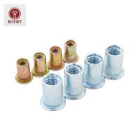 【CW】 M4/M5/M6/M8/M10/M12 Carbon Flat pleated body End cylinder Rivet Nuts Insert Reveting Size