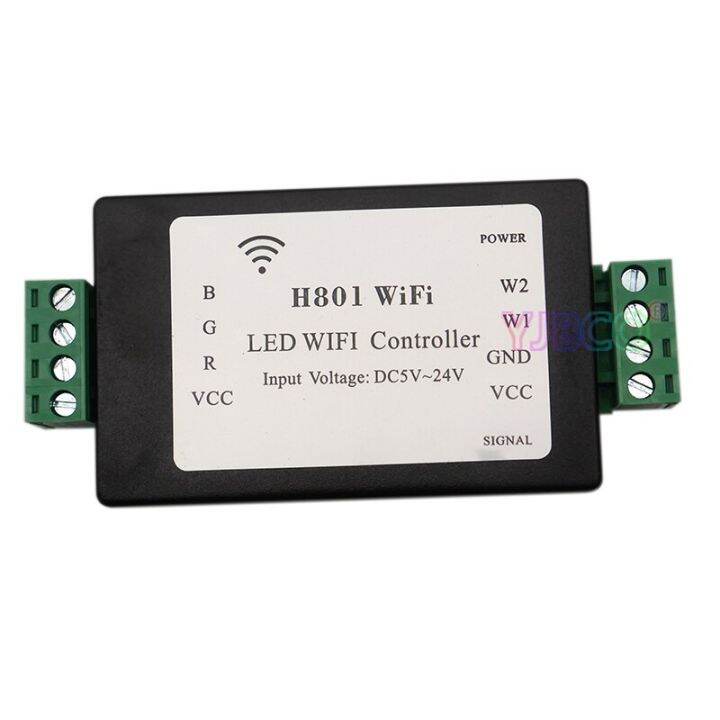 yingke-ตัวควบคุมไฟ-led-สายไฟตกแต่ง-h801สำหรับแถบไฟ-led-rgbw-เทปไฟอินพุต-dc5-24v-4ch-เอาต์พุต4a