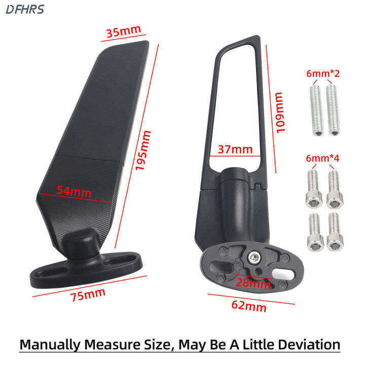 dfhrs-รถจักรยานยนต์กระจกข้างรถหมุนกระจกมองข้างอลูมิเนียมกระจกมองหลังเหมาะสำหรับฮอนด้าสำหรับ-kawasaki-สำหรับ-suzuki-สำหรับ-yamaha