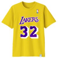 ผ้าฝ้าย 100%COTTONเสื้อยืดผ้าฝ้าย 30s พิมพ์ลาย Nba LAKERS MAGIC JOHNSON PREMIUM BASKET สําหรับเด็ก วัยรุ่น และผู้ใหญ่ si