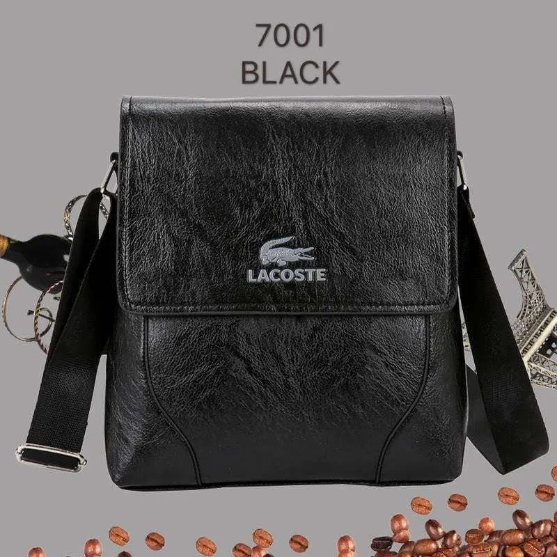 lacoste leather sling bag