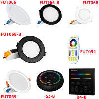 สปอตไลท์6วัตต์12วัตต์15วัตต์ RGB CCT สมาร์ท Wifi LED ดาวน์ไลท์ FUT066 FUT068 FUT069 AC100 ~ 240โวลต์เข้ากันได้2.4กิกะเฮิร์ตซ์ RF ระยะไกลควบคุม *