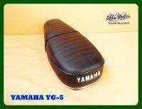 YAMAHA YG5 YG-5 "BLACK" COMPLETE SEAT with "CHROME" TRIM #เบาะ เบาะรถมอเตอร์ไซค์  สีดำ มีคิ้วโครเมี่ยม สินค้าคุณภาพดี