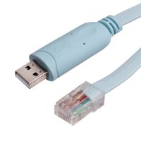 1Pcs 1.8M USB to RJ45 Cable USB to RS232 Serial Cable USB to RJ45 CAT5 Console Adapter Cable Cord for -Routers