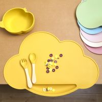 1pc Silicone Cloud Shape Baby Placemat Portable Placemat For Feeding Dishes Plate Kids Non-slip Plate Mat Childrens Tableware