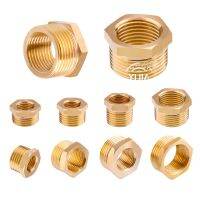 Brass Hex Bushing Reducer Pipe Fitting 1/8 1/4 3/8 1/2 BSP F to M Connector Water Gas Adapter Coupler for Pipes Hardware