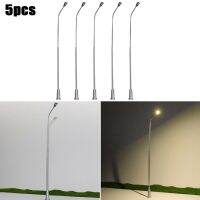 5Pcs Model Railway Lamppost Street Lamps Gauge 0 20cm Bonsai Decor Perfect For Rail Building Layout