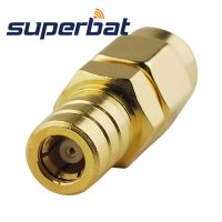 Superbat 5pcs SMA-SMB Adapter SMA Male to SMB Plug Straight Gold-pleated RF Coaxial Connector Electrical Connectors