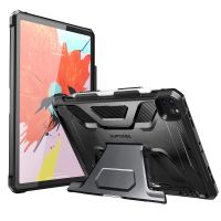 SUPCASE UB สำหรับใหม่ iPad Pro 12.9นิ้ว2020/2021พร้อมที่ใส่ดินสอ &amp; ขาตั้งปรับได้เต็มรูปแบบทนทานป้องกันกรณี