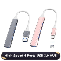 2022ใหม่ USB 3.0 Hub Type C Hub ความเร็วสูง Type-C เพื่อแยก USB 5Gbps สำหรับอุปกรณ์พีซี4-Port USB 3.0 2.0หลายพอร์ต USB C Hub 3.1โทรศัพท์มือถือ OTG อะแดปเตอร์