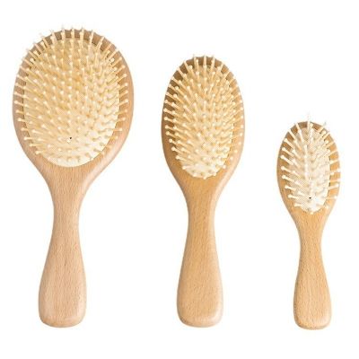 【CC】 1PC Wood Comb Paddle Cushion Hair Loss Massage Hairbrush Scalp bamboo comb
