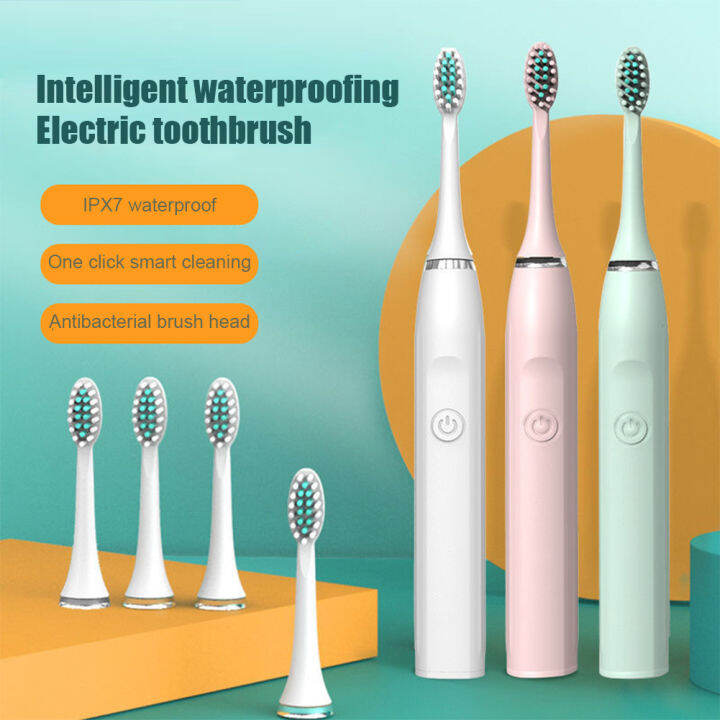 FG Adult Electric Toothbrush Waterproof Ultrasonic Vibration Toothbrush