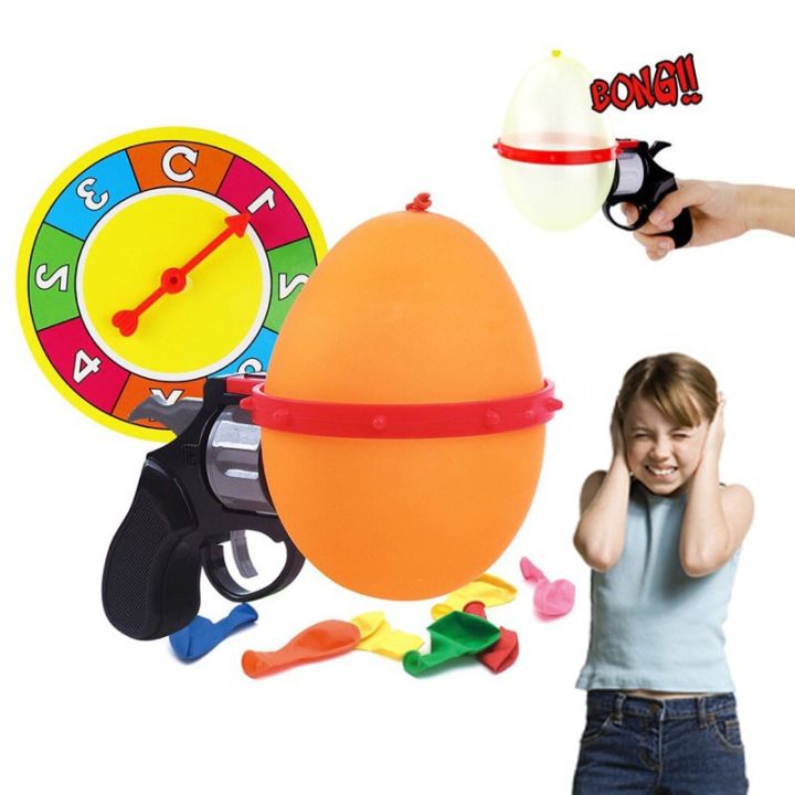 New] Russian Roulette Model Balloon Gun Lucky Roulette Game