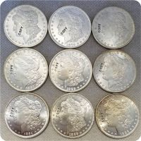 UNC เงิน USA (1878-1904) S Morgan Dollar UNC เหรียญ COPY เหรียญที่ระลึก-แบบจำลองเหรียญเหรียญสะสมเหรียญ--hang yu trade
