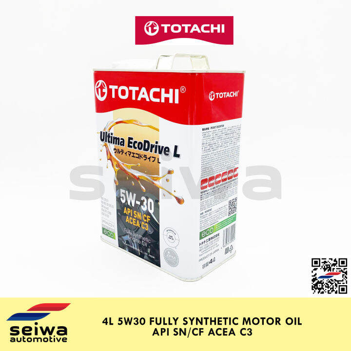 Totachi 5W30 Fully Synthetic Motor Oil - 4 Liters - Gas or Diesel ...