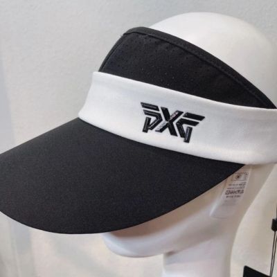 ❅▫⊕ New g olf casual sunscreen cap for men and women Personalized black and white pressure hole breathable splicing white empty top cap