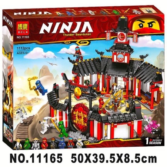 Lego ninjago - bela 11165 lắp ghép đấu trường luyện tập làm ninja thunder - ảnh sản phẩm 1