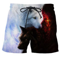 2023 newWolf Animal Men Beach Shorts 3D Printed Trousers High Quality Harajuku Fitness Board Shorts Surf Shorts 4XL