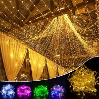 50M 20M 10M Christmas Lights Garland LED Fairy String Lights 110V 220V Plug In Decorative Garden Wedding New Year Party Decor