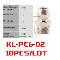 10ชิ้น OD 4/6/8/10/12มม. ท่อ M5/1/8 / 1/4 3/8 1/2 เกลียวนิวเมติกส์เกลียวอย่างรวดเร็วข้อต่ออะแดปเตอร์เชื่อมต่อ