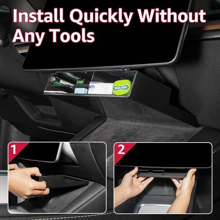 abs-car-under-screen-storage-organizer-box-for-tesla-model-3-model-y-accessories-key-card-gadget-storage-large-space-2021-2022