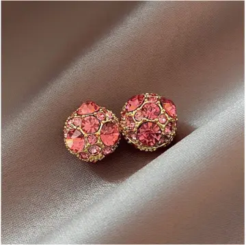Buy Pink Earrings for Men by Yellow Chimes Online | Ajio.com