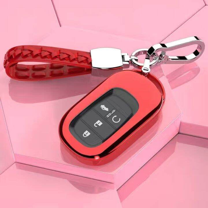 ychic-tpu-pc-honda-key-cover-honda-โลหะผสม-keychain-pendant-ที่ใส่กุญแจ-keyfob-เคสสำหรับ2022-honda-11th-generic-civic