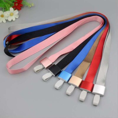 High quality Aluminium Alloy Card Holder Rope Employee Name ID Card Cover Band Work Certificate Identity Badge ID Case Rope Adhesives Tape
