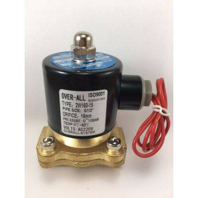 ว้าววว โซอยด์วาล์ว1/2 " Solenoid Valve 220V ทองเหลือง(ไม่ใช่ซิงค์อัลลอยด์) 2W-160-15 แบบปกติปิด คุ้มสุดสุด วาล์ว ควบคุม ทิศทาง วาล์ว ไฮ ด รอ ลิ ก วาล์ว ทาง เดียว วาล์ว กัน กลับ pvc