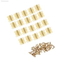 ☌♛ 20pcs/set Butterfly Hinges Mini Gold 4 Holes 17x20mm Cabinet Drawer Stainless Steel Hinge Retro Butt Jewellery Wine Case Decor