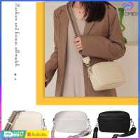 ?กระเป๋าสะพายข้างสุภาพสตรีคลาสสิกสายกว้างกระเป๋าถือ Crossbody สีทึบ Crossbody Messenger กระเป๋าถือกระเป๋าเดินทางซิปทุกวัน