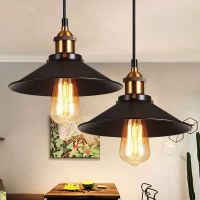 ( Pro+++ ) จี้ไฟ LOFT อุตสาหกรรม VINTAGE จี้โคมไฟหลอดไฟ LED EDISON Wrought Iron หัว Retro Suspension โคมไฟ คุ้มค่า หลอด ไฟ หลอดไฟตกแต่ง หลอดไฟบ้าน หลอดไฟพลังแดด