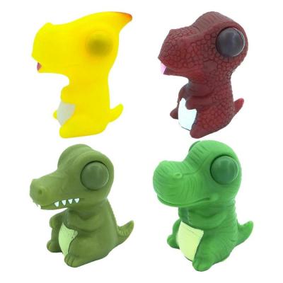 Popping Out Eyes Squeeze Toys 4 Pieces Pop out Fidget Toys Dinosaur Squishy Animal Eye Poppers Goodie Bag Fillers Birthday Party Favors for Boys and Girls amicable