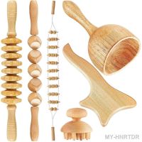 ☒▤✿ lunzhuang01020 Massager Wood Gua Sha Massage for Release Cellulite Sore Muscle Blasting Pain