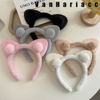 ใหม่ที่คาดผมหูแมวน่ารัก Plush Face Wash แต่งหน้าแฟชั่นพิเศษ Hairband