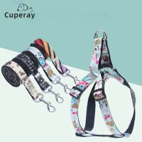 【FCL】♧■๑ Dog Leash Harness Set Adjustable Soft Padded Safety Leads for Small Medium Training Walking