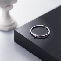 s925 Point ring แหวนเงินแท้ เรียบง่าย ใส่สบาย เป็นมิตรกับผิว สามารถปรับขนาดได้