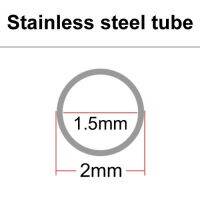 304ท่อสแตนเลสท่อ Superfine,เส้นผ่าศูนย์กลางด้านนอก2Mm,ความหนาของผนัง0.1Mm,0.25Mm,0.4Mm,ท่อ SUS304ขนาดเล็กเส้นผ่าศูนย์กลาง