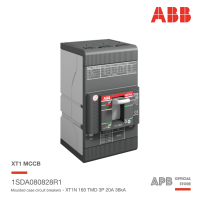 ABB เบรกเกอร์ MCCB Tmax XT1N 160 TMF 20-450 3p F F 36kA