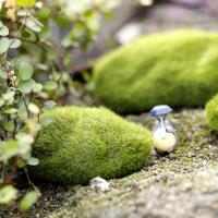 1Pcs Miniature Moss Stone Fake Stone Moss Lawn Micro Landscape Ornament Fairy Garden Bonsai DIY Decoration