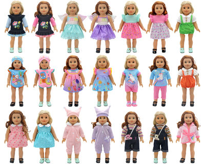สำหรับ15-18นิ้วอเมริกันตุ๊กตาของเล่นตุ๊กตาทารกแรกเกิดแฟชั่นชุด,หนึ่งชิ้น,คืบคลานสูท,สายรัดชุดสาวของขวัญ