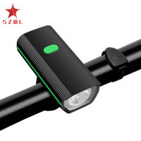 【 Ready Stock 】 Bicycle Headlight Usb Rechargeable Mountain Bike Night Riding Flashlight Electric Bike Horn Light Cycling Accessories