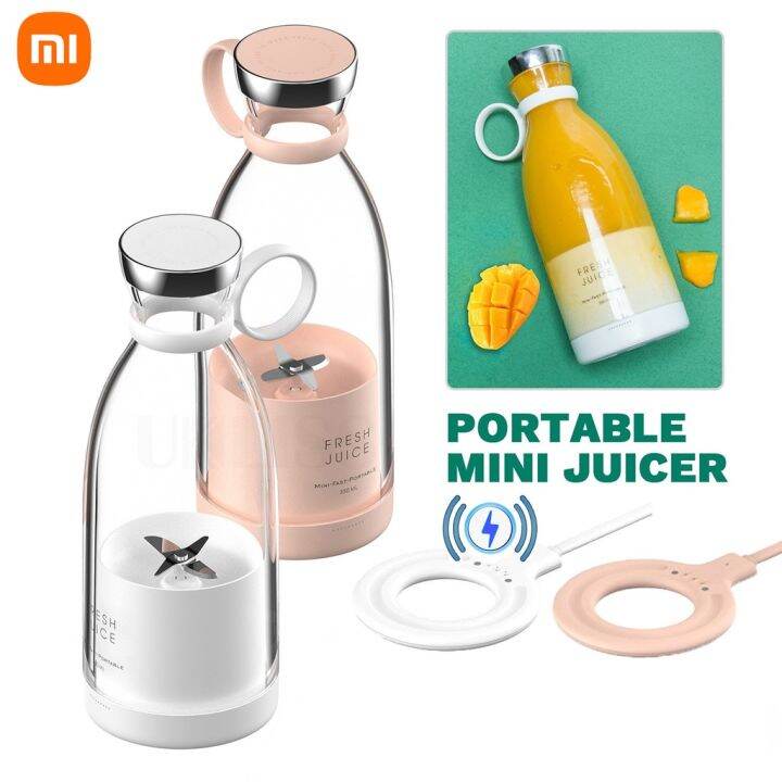Xiaomi Portable Blender Juicer Bottle Mixer Electric Wireless Charge