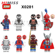 HIMISS X0281 Spider Man Building Blocks Assembling Modular Minifigure Toy