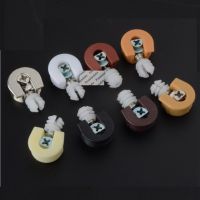 20Pcs/Lot Plastic Alloy Furniture Cabinet Cupboard Closet Cam Lock Shelf Support Holder Bracket Stud Embedded Nut Brown Beige