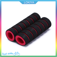 LOKIYA 2pcs จักรยานแข่งจักรยานรถจักรยานยนต์จับบาร์โฟมฟองน้ำจับปกลื่น